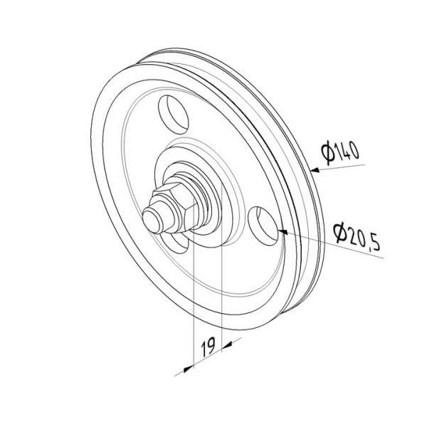 poulie-fonte-140-mm-dimensions-25358